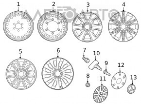 Capac central pentru roata Mercedes GLA 14-20 noua originala OEM