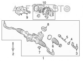 Cap de bara stânga Mercedes GLA 14-20