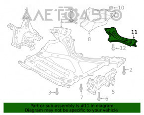 Suportul de montare a suportului frontal Audi Q5 80A 18-