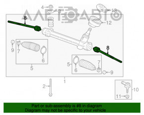 Tija de directie dreapta Chevrolet Trax 15-22 nou original OEM