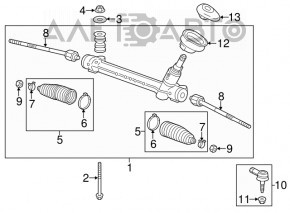 Bară de direcție stânga Buick Encore 13-19