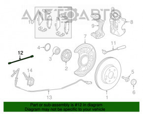 Furtun de frână față dreapta Mercedes GLA 14-20