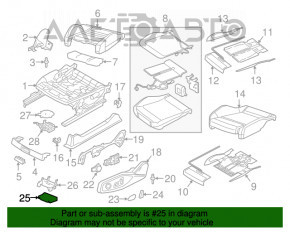 Seat Control Module Audi Q7 16- плата без корпуса