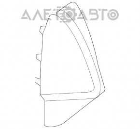 Capacul torpedoului lateral stânga Audi Q5 80A 18- negru