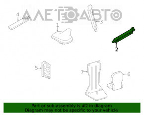 Amplificator de antenă Audi Q5 80A 18- stânga