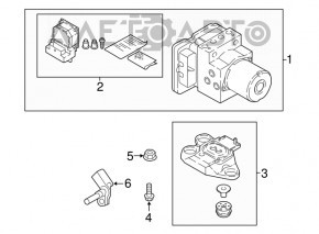 Suport ABS Audi Q5 80A 18 - nou original