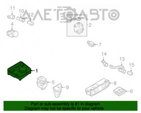 Consola de control a panoului central al Audi Q5 80A 18-