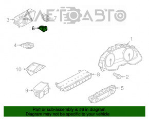 Кнопка аварийной сигнализации Audi Q5 80A 18-