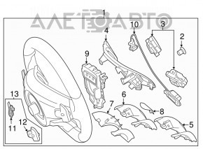 Volanul stâng Mercedes GLA 15-20