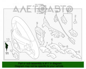 Maneta de sub volan dreapta Mercedes GLA 15-20