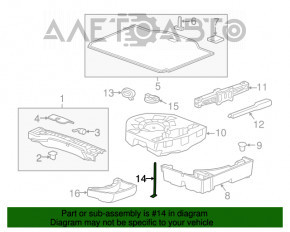 Suportul roții de rezervă pentru Buick Encore 13-19, șurub