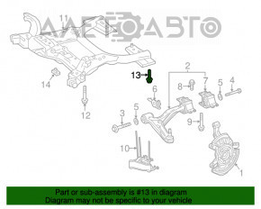 Șuruburile de fixare a suportului de suspensie frontală 6 bucăți Mercedes CLA 14-19 23mm