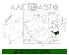 Controlul geamului electric din spate dreapta pentru Buick Encore 13-19