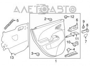 Controlul geamului electric din spate dreapta pentru Buick Encore 13-19