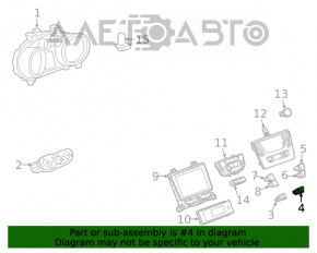 Кнопка отключения стабилизации Buick Encore 17-19