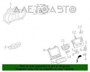 Кнопка аварийки Buick Encore 17-19