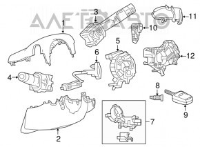 Butonul de start-stop al Buick Encore 17-19 are acoperirea deteriorată