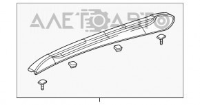 Bara de acoperiș dreapta longitudinală Buick Encore 15-19