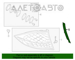 Capacul farului exterior stânga Porsche Cayenne 958 11-14