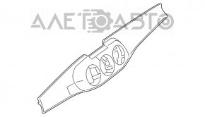 Capacul panoului frontal cu deflectorii centrali de ventilare pentru Mercedes CLA 14-19 gri, acoperirea s-a deteriorat.