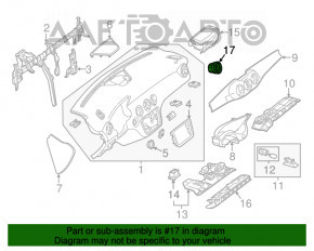 Deflectorul de ventilație frontal stânga Mercedes CLA 14-19