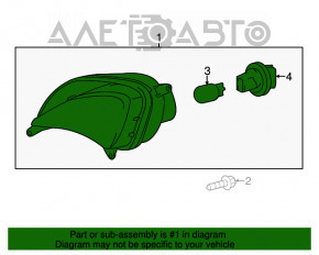 Поворотник правый Toyota Avalon 13-15 TYC