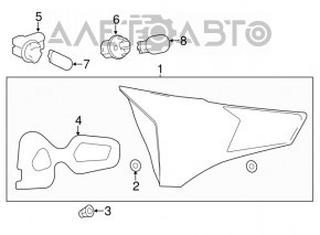 Lampa interioară pentru capacul portbagajului dreapta Toyota Rav4 13-15 nouă TYC Taiwan