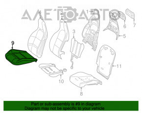 Водительское сидение Mercedes CLA 14-19 с airbag, электро, кожа, серый, потрескана кожа