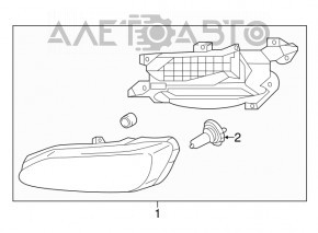 Противотуманная фара птф правая Hyundai Santa Fe 13-16 TYC