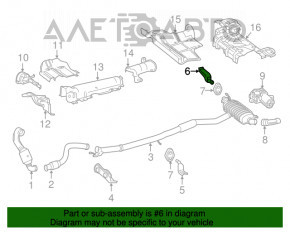 Capacul de protecție al tălpii de eșapament din spate dreapta pentru Mercedes GLA 14-20, cu garnitură, ruginit