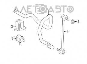 Suportul de fixare a stabilizatorului frontal dreapta pentru Toyota Sienna 11-20 FWD