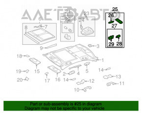 Plafonul de iluminare din spate pentru Mercedes CLA 14-19