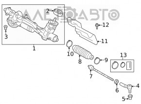 Bara de direcție VW Golf 15-