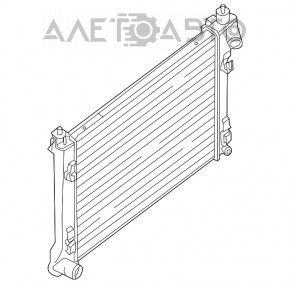 Radiator de răcire apă Nissan Sentra 13-19 1.8 automat nou TYC Taiwan