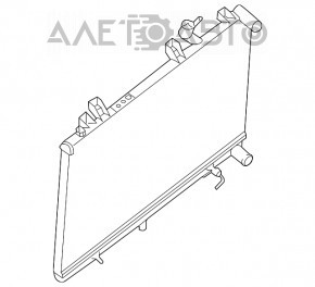 Radiatorul de răcire a apei Nissan Murano z52 15- nou TYC Taiwan