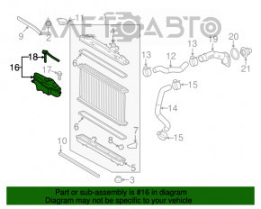 Rezervor de expansiune pentru răcirea motorului Lexus ES300h ES350 13-18 nou TYC Taiwan