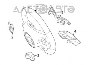 Накладка руля Mercedes GLA 14-20