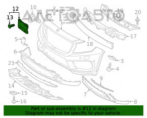 Placuta de inmatriculare din fata pentru Mercedes GLA 14-20