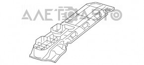 Capacul panoului frontal inferior al spatiului pentru picioare al pasagerului Mercedes GLA 14-20 cu iluminare.