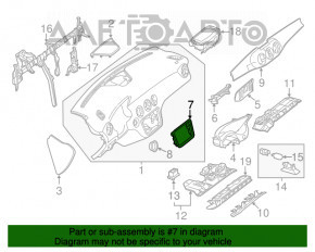 Cadre radio pentru Mercedes GLA 14-20 crom