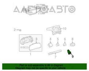 Butonul ușii de alimentare Toyota Sienna 11-14