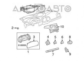 Butonul ușii de alimentare Toyota Sienna 11-14