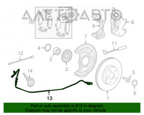 Senzor ABS dreapta fata Mercedes GLA 14-20