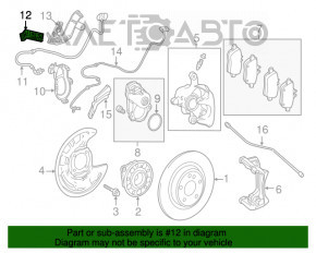 Suport senzor ABS spate dreapta Mercedes GLA 14-20 central.