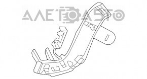 Suport senzor ABS spate dreapta Mercedes GLA 14-20, nou, original OEM.