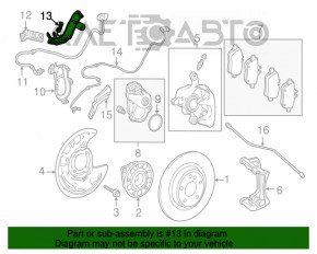 Suport senzor ABS spate dreapta Mercedes GLA 14-20 superior