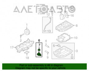 Senzor nivel ulei Audi A4 B8 08-16 2.0T nou original OEM