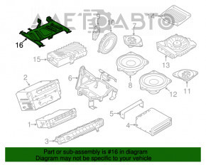 Suport de amplificator audio BMW 3 F30 12-18