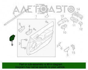 Tensiunea bateriei senzorului Toyota Auris 13-