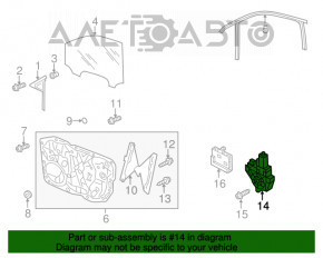 Motorul geamului electric din spate dreapta pentru Audi Q5 8R 09-17